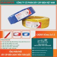 Dây điện đôi Cadivi VCmo 2×1.5 – Giải Pháp Hoàn Hảo Cho Kết Nối Điện An Toàn và Hiệu Quả
