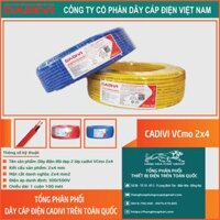Dây điện đôi Cadivi VCmo 2×4 – Giải Pháp Hoàn Hảo Cho Kết Nối Điện An Toàn và Hiệu Quả