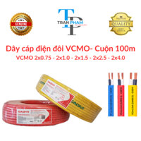 Dây điện đôi Cadivi VCMO (2x0.75 - 2x1.0 - 2x1.5 - 2x2.5 - 2x4.0mm2) - Cuộn 100m