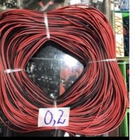 Dây   điện   đôi   đỏ    đen   26AWG   Cuộn  100m