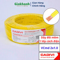 Dây Điện Đôi Mềm, 1 Lớp Cách Điện Cadivi VCmd 2×1 – 0,6/1kV