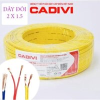 DÂY ĐIỆN ĐÔI MỀM 2x0,5; 2x0,75; 2x1,0; 2x1,5; 2x2,5 (mm2) 0.6/1kV - CUỘN 100M