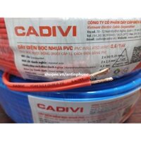 Dây điện đôi mềm Cadivi 2 x 2.5 mm2 ( vcmd 1 lớp vỏ ) - cuộn 100 mét