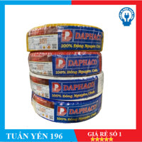 Dây điện đôi mềm Daphaco 2x30 (1.25mm) lõi 2 ruột đồng cao cấp cuộn 100 mét - Hàng chính hãng