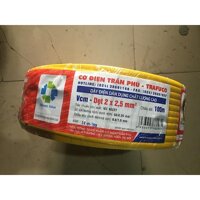 Dây Điện Đôi Trần Phú 2x1.0, 2x1.5, 2x2.5 Giá Bán Theo Mét cắt theo yêu cầu - 2X2,5TP