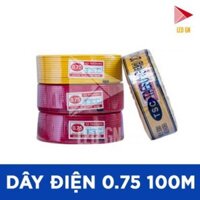 Dây Điện Đơn 0.7 - Lõi Đồng [ cuộn 100m - đủ 6 màu ]