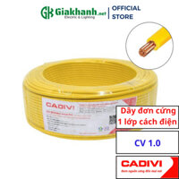 Dây Điện Đơn 1 Lõi, 1 Lớp Cách Điện Cadivi CV 1.0 – 0,6/1kV