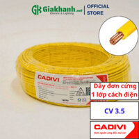 Dây Điện Đơn 1 Lõi, 1 Lớp Cách Điện Cadivi CV 3.5 – 0,6/1kV 3.5 mm2