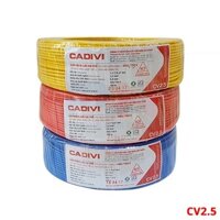 Dây điện đơn CADIVI 1x2.5 (100m/cuộn)