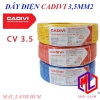 DÂY ĐIỆN ĐƠN CADIVI 3.5 - 100 MÉT-MATLANH SHOP