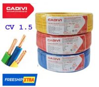 Dây điện đơn Cadivi CV 1.5 - 06/1KV - CUỘN 100M