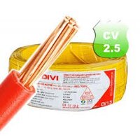 Dây điện đơn Cadivi CV 2.5mm - Cuộn 100m HÀNG CHÍNH HÃNG