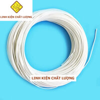 Dây điện đơn chịu nhiệt 1.0mm nhiều lõi màu trắng (15 mét)