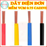 Dây điện đơn mềm VCM 0.75 Cadivi