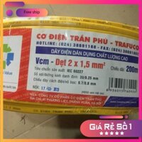 Dây điện lõi đồng mềm dẹt 2 × 1,5mm Trần Phú