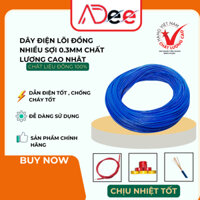 Dây điện lõi đồng nhiều sợi 0.3mm chất lượng cao NHẬT