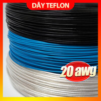 Dây điện mạ bạc vỏ teflon 20AWG - 0.75mm (Giá 1 mét)