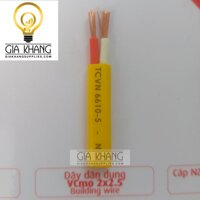Dây điện mềm bọc nhựa CADIVI Vcmo 2×2.5mm2
