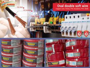 Dây điện OVAL ruột đồng VCmo-2×0.5, 1020702