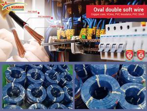 Dây điện OVAL ruột đồng VCmo-2×0.5, 1020702