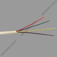 Dây điện thoại 4 core 0.5mm, cuộn 200m, màu trắng/đen Nanoco NTV405