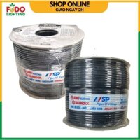 Dây điện thoại cáp 4 ruột đồng SINO cuộn 200m xám, đen chính hãng
