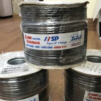 Dây điện thoại chống ẩm 2P x 0.5mm (4 ruột đen) SINO TLD1/0.5mmx2P/DE Cuộn 200m