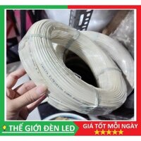 Dây điện thoại Minh Tâm 2 lõi cuộn 100M màu trắng ngà