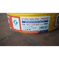 Dây điên Trần Phú 2x0,75mm2 cuộn 200 met loại tốt nhất