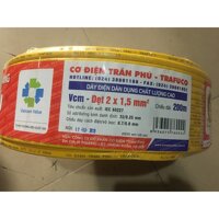 Dây điện trần phú 2x1.5 hàng mới