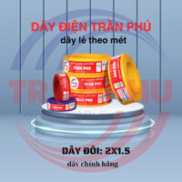 Dây Điện Trần Phú, Dây điện đôi mềm 2x1.5 an toàn tiết kiệm chất lượng cao.