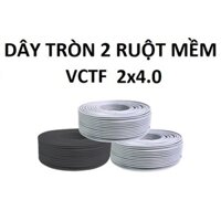 DÂY ĐIỆN TRÒN 2 RUỘT MỀM - VCTF 2x4.0 mm2 - Cadisun chính hãng