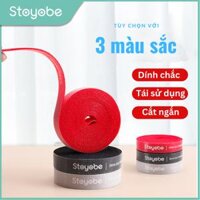 Dây dinh Velcro 3M Stoyobe quân gon dây điên, dây cap trong nha, văn phong - Hàng Nhập Khẩu - red