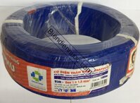 Dây đơn VCm Cu/PVC 1x6 xanh - Trần Phú