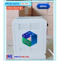 DÂY ĐỒNG 100%-Biến áp cách ly chống giật 200Va dây đồng lioa 2 lợp men , nhỏ gọn  tiện nghi