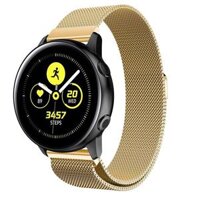 Dây Đồng Hồ 20mm Thép Lưới Nam Châm Cho Đồng Hồ Samsung Galaxy Watch Active 2, Active, Galaxy Watch 42mm - Vàng