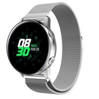 Dây Đồng Hồ 20mm Thép Lưới Nam Châm Cho Đồng Hồ Samsung Galaxy Watch Active 2, Active, Galaxy Watch 42mm - Bạc