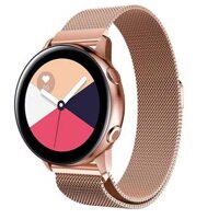 Dây Đồng Hồ 20mm Thép Lưới Nam Châm Cho Đồng Hồ Samsung Galaxy Watch Active 2, Active, Galaxy Watch 42mm  - Vàng Hồng