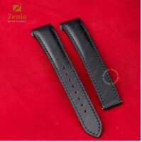 Dây đồng hồ Cartier Santos – Da Swift Màu Đen – Khoá mới