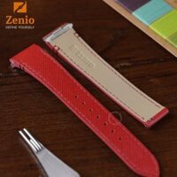 Dây đồng hồ Cartier Santos – Da Saffiano Màu Đỏ – Khoá mới