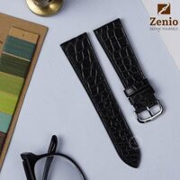 Dây đồng hồ Cartier Tank – Da Cá Sấu Màu Đen