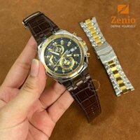 Dây đồng hồ Casio Edifice – Dây Da Cá Sấu Nâu Đất