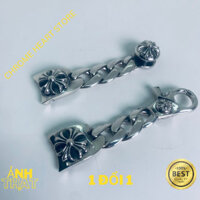 Dây đồng hồ chrome heart cross khoá móc bạc fullbox - Chrome Heart Store