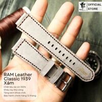 Dây đồng hồ da bò RAM CLASSIC 1939 Sang trọng màu đồng phục Lục quân Đức - HÀNG CHÍNH HÃNG - CASIO 1200WHD