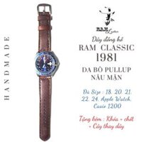 Dây đồng hồ da bò thật - RAM Classic 1981 bản mới - CASIO