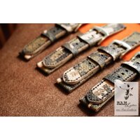 DÂY ĐỒNG HỒ DA BÒ THẬT RẰN RI QUÂN ĐỘI - RAM CLASSIC 1930 - CHÍNH HÃNG RAM LEATHER . - SEIKO 5 37MM