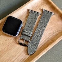 Dây đồng hồ da cá đuối cho đồng hồ Apple Watch