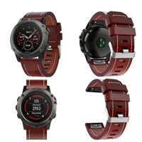 Dây đồng hồ da cá tính hợp thời trang cho đồng hồ Garmin Fenix  5X  3 3 HR / Fenix 6X / 6xpro
