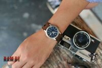 Dây Đồng Hồ Da Cho Seiko 5 Quân Đội Bản 37mm Da Bò Thật RAM Leather