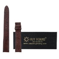 Dây đồng hồ da đà điểu nhiều size màu nâu đất HJ8402-10-18-37-46-55 - Nâu đất da hột - 14mm